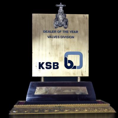 Dealer of the Year Award for Industiral Valves from KSB