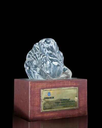 For Runners up Dealer Performance Award for Orbinox Valves -2010