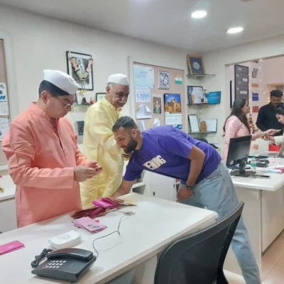 Celebrating Diwali with automation team