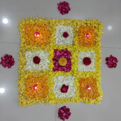 Diwali lighting at manufacturing plant